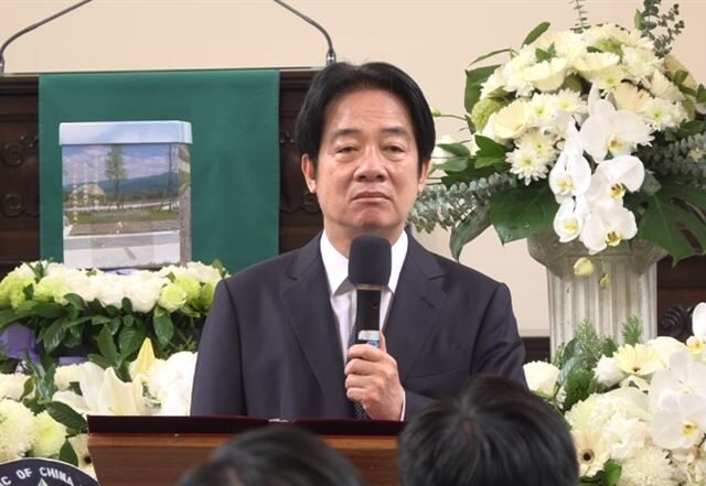 台灣新聞通訊社-讚劉金獅為民主奮鬥一生　賴清德示警「境外敵對勢力」威脅：必須更團結