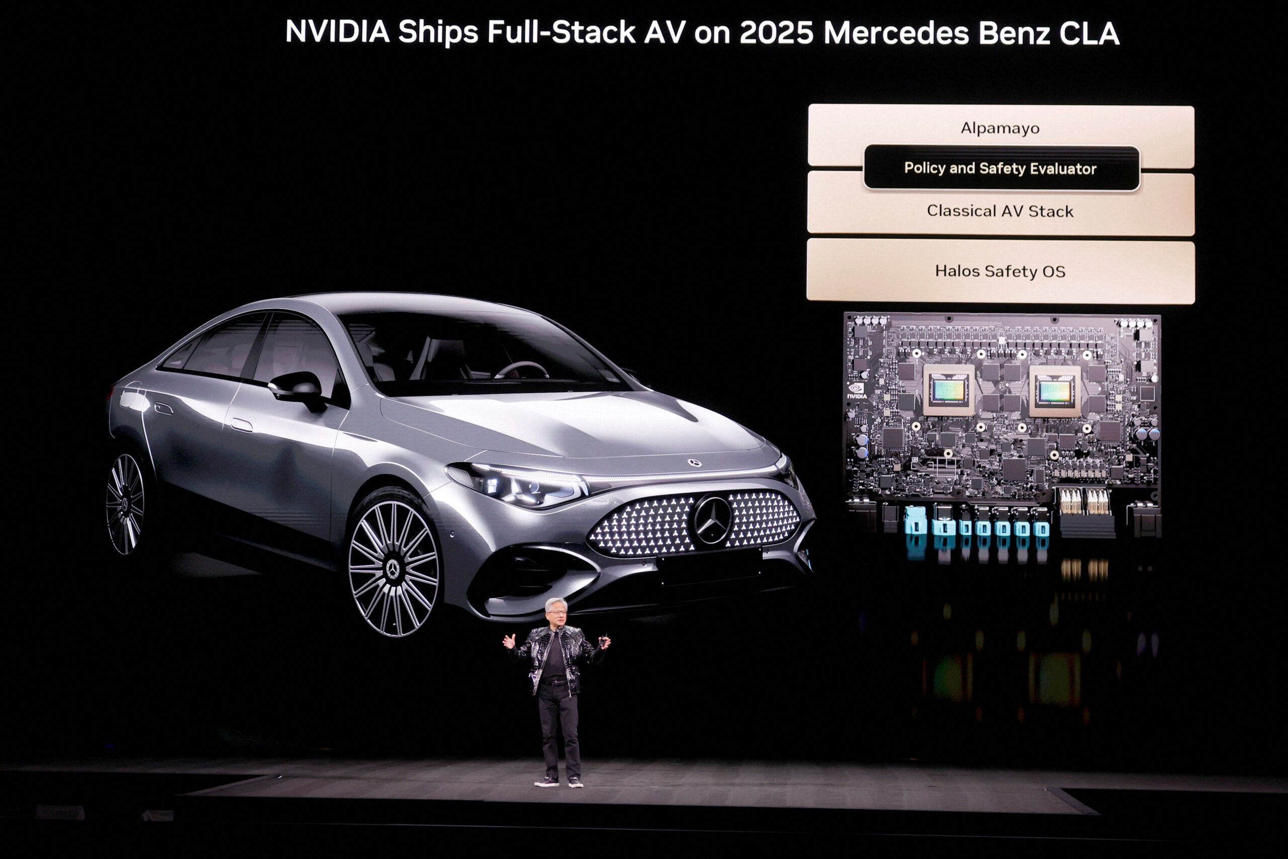 台灣新聞通訊社-輝達參戰自駕小黃戰場！宣布2027偕伴測試 自駕等級直上Level 4