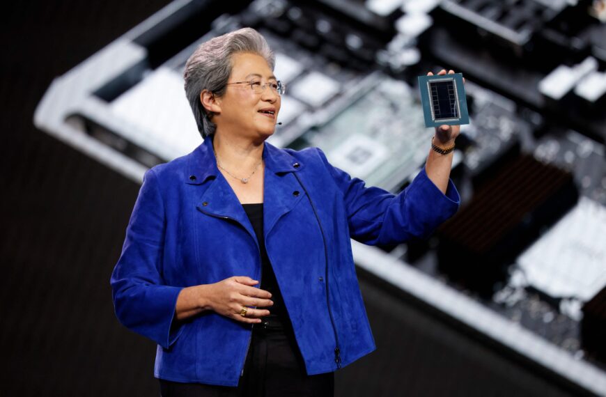 台灣新聞通訊社-超微蘇姿丰CES狂發AI新晶片 強攻企業級 豪言2027效能飆升1,000倍