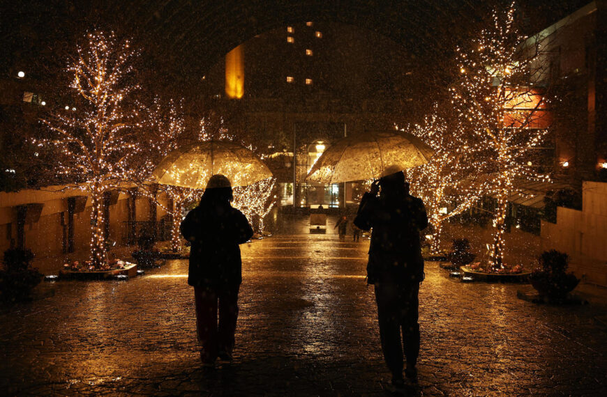 台灣新聞通訊社-日本受強冷空氣影響 多個地區降下大雪