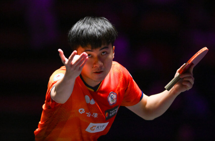 台灣新聞通訊社-桌球／林昀儒直落4輕取對手 挺進WTT杜哈冠軍賽4強