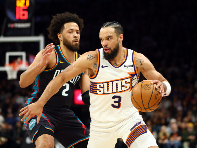 台灣新聞通訊社-NBA／三節打完就破生涯新高！太陽「惡棍」單核狂轟40分退活塞