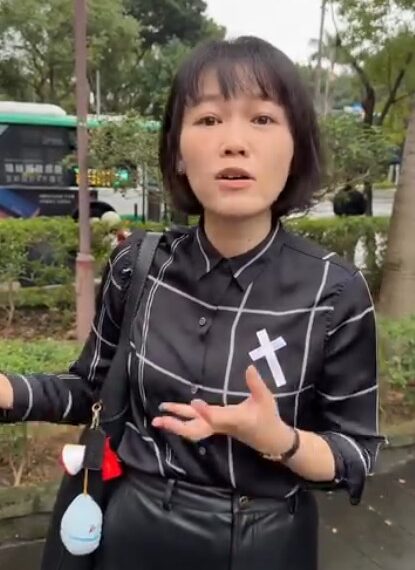 台灣新聞通訊社-吳欣岱再戰台北燈節「淪統戰秀場」藍再圍剿：腦袋被盜版入侵