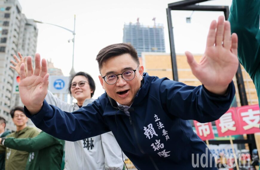 台灣新聞通訊社-新系勝英系！賴瑞隆甩開兒子霸凌陰影打敗邱議瑩取得門票