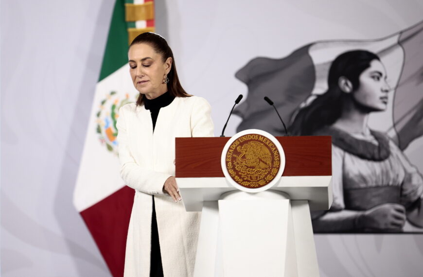 台灣新聞通訊社-墨西哥總統薛恩鮑姆：打擊毒梟無需美國軍事干預