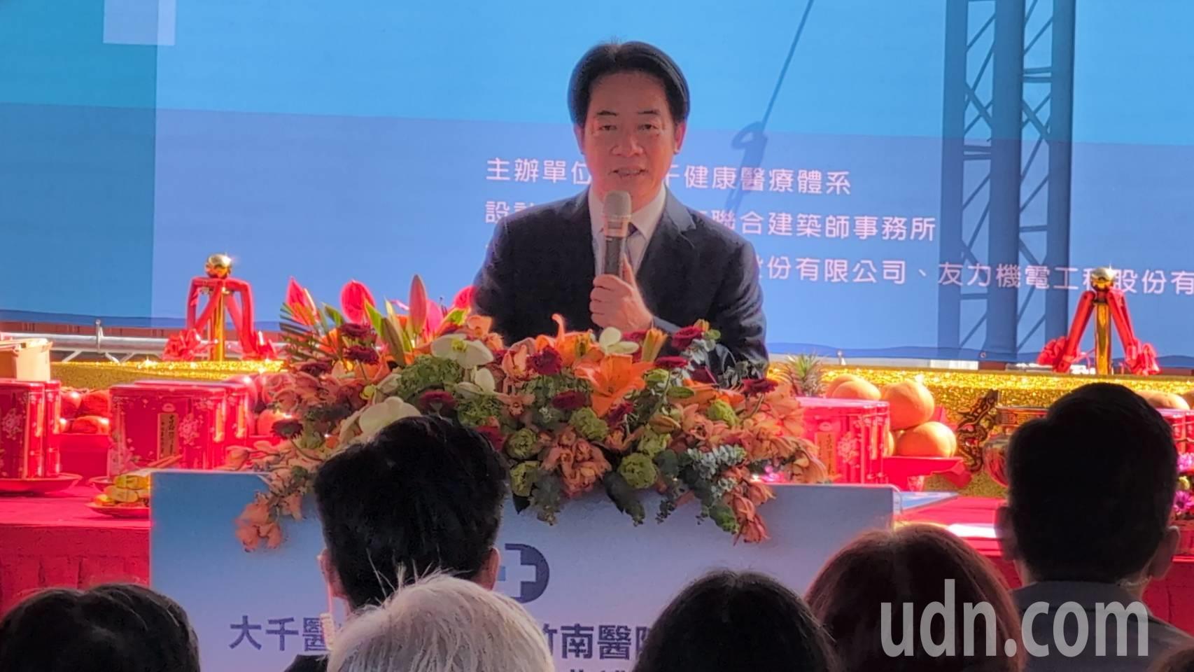 台灣新聞通訊社-影／「你都沒有來跟我咬耳朵！」賴清德強調支持苗栗建設不遺餘力