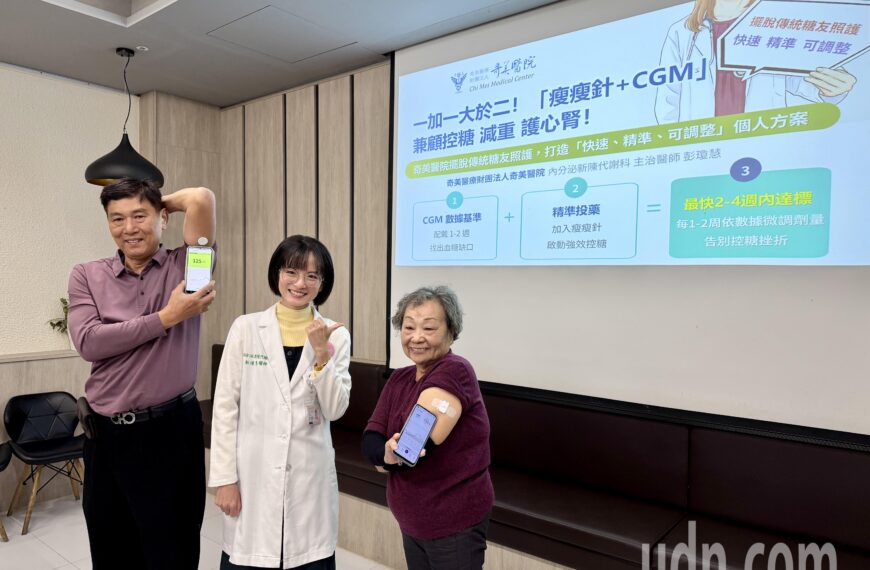 台灣新聞通訊社-瘦瘦針不只為減重　奇美醫：控糖、護心腎是糖尿病治療利器