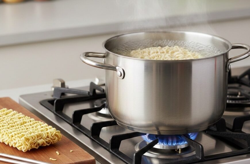 台灣新聞通訊社-煮麵水總溢出？家事達人「1密技」讓爐台乾乾淨淨