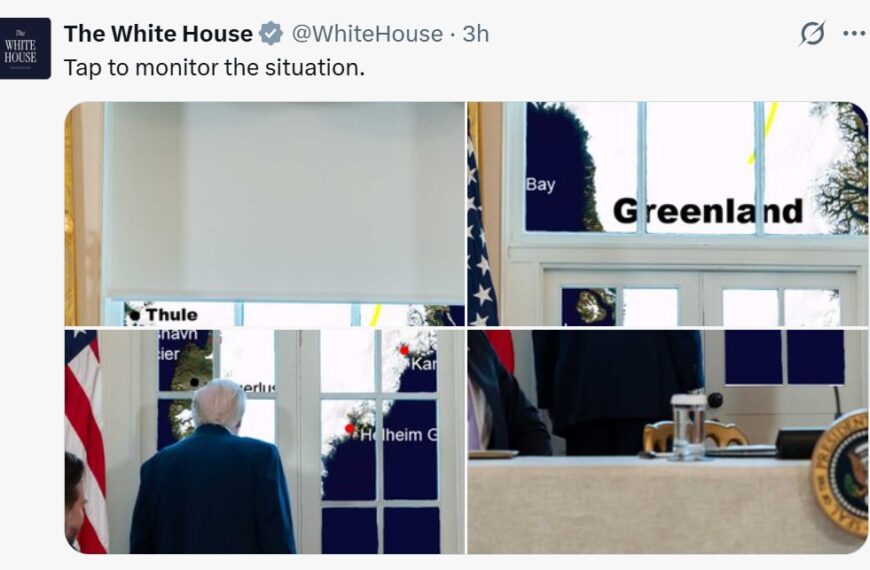 台灣新聞通訊社-不是伊朗！白宮暗示川普正在監控1地情勢 照片曝光掀熱議