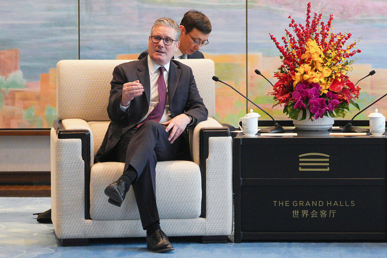 台灣新聞通訊社-結束訪中轉往日本 英相施凱爾：樂見習近平2027年訪問英國