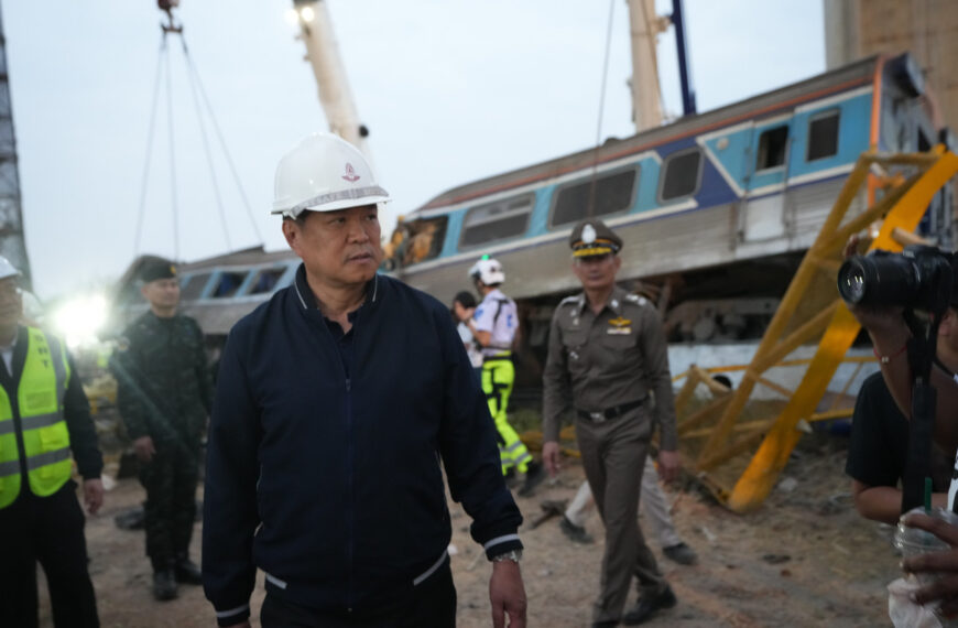 台灣新聞通訊社-泰高鐵工程事故增至30死 總理阿努廷放話列黑名單：追究承包商責任