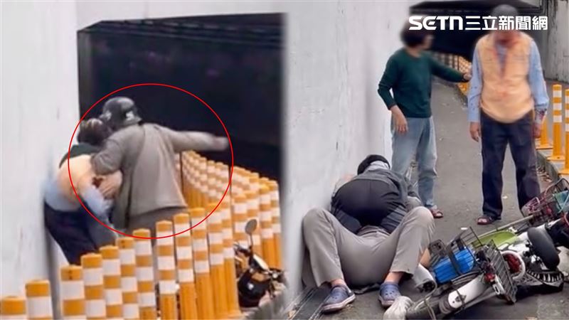 台灣新聞通訊社-地下道逆向撞挽手夫妻…隨機攻擊畫面曝！丈夫浴血咒：死也要找你索命