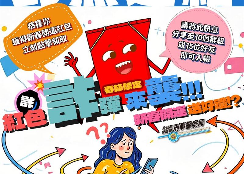 台灣新聞通訊社-過年詐騙新手法！收到紅包後「帳戶被洗劫一空」