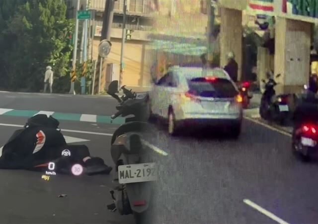 台灣新聞通訊社-擦撞爆衝突！騎士街頭上演「擒抱滾地扭打」　1人酒駕被揪出