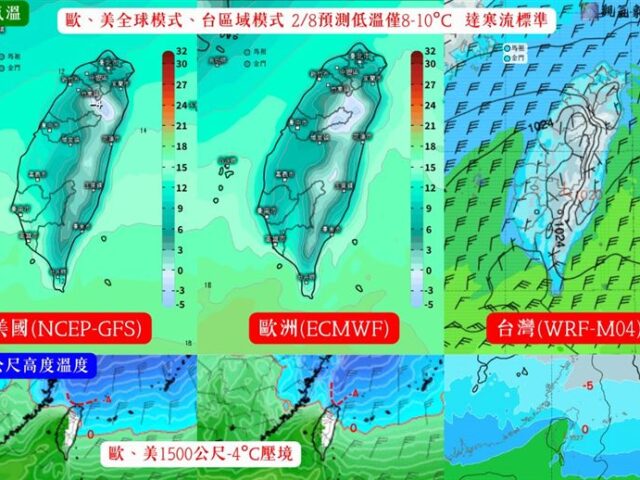 台灣新聞通訊社-並列今年最強寒流「這天」殺到　先濕後乾！最冷挑戰5度