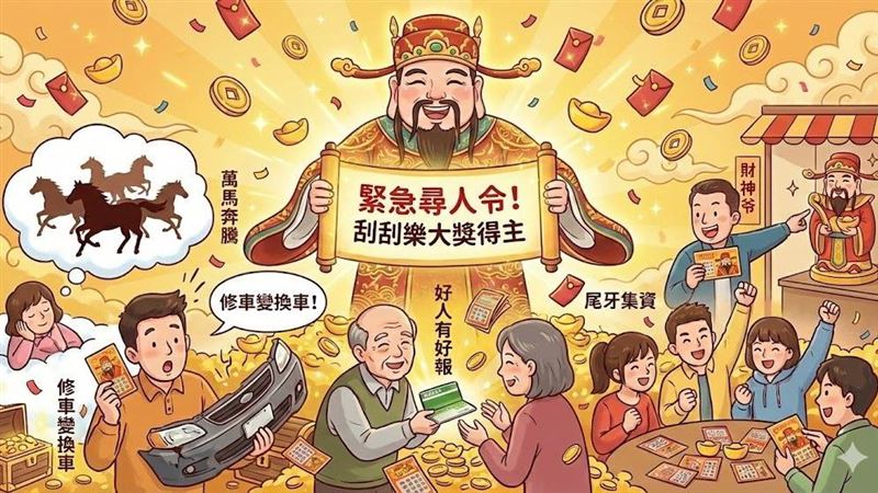 台灣新聞通訊社-財神急發尋人令！協尋刮刮樂大獎得主　只要做對「這件事」你就發了