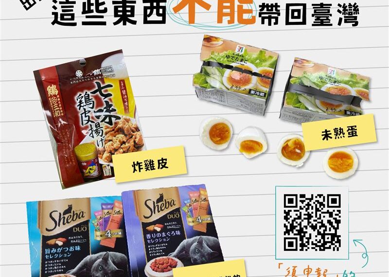 台灣新聞通訊社-春節出國注意!返台千萬別帶「6類商品」 入境禁帶品一次看