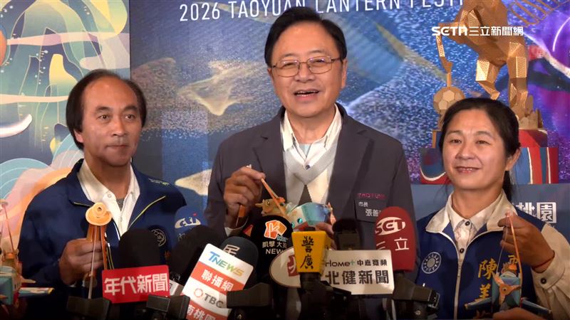 台灣新聞通訊社-2026桃園燈會飛馬主燈、小提燈「馬上飛」亮相