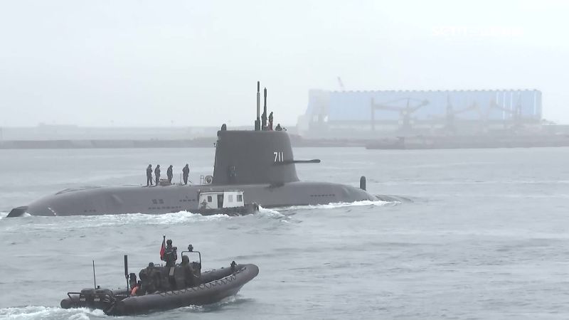 台灣新聞通訊社-海鯤號雨中第4次潛航！軍事專家：估6月順利交艦