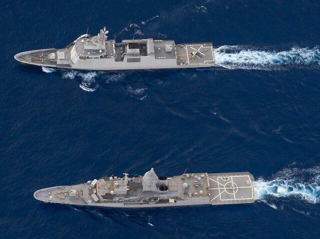 台灣新聞通訊社-澳洲軍艦通過台灣海峽　中方稱全程警戒