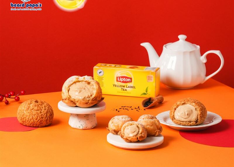 台灣新聞通訊社-過年、情人節就吃它！爺爺攜手立頓把奶茶塞進泡芙