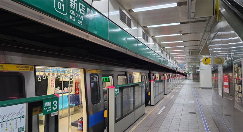 台灣新聞通訊社-新店捷運站驚傳持刀！男月台「把玩刀子」嚇壞民眾　警荷盾擴大搜查