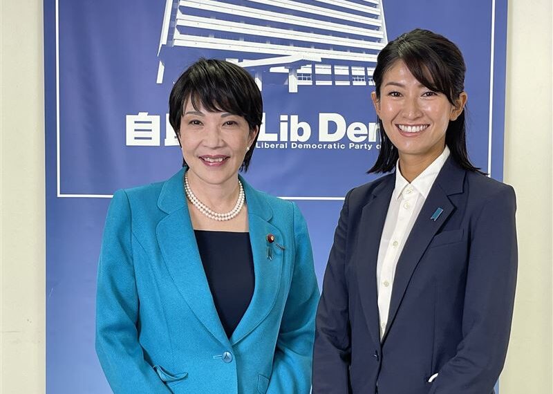 台灣新聞通訊社-高市早苗得票率高達85%　「賽車女王」森下千里擊敗10連霸老將也當選