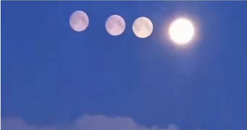 台灣新聞通訊社-俄羅斯聖彼得堡夜空驚現「4顆月亮」　專家分析成因
