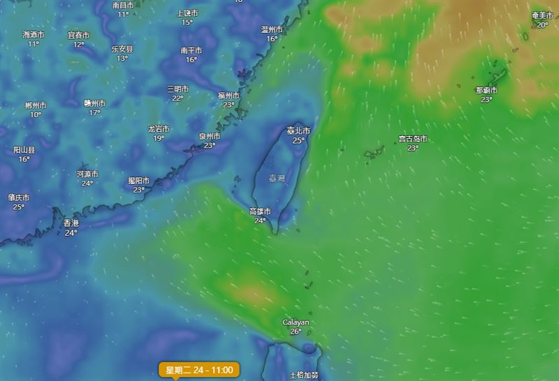台灣新聞通訊社-冷空氣放假各地大回溫「這4天最熱」!228連假恐全台有雨