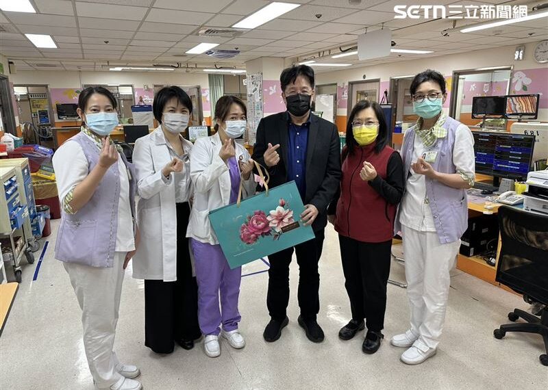 台灣新聞通訊社-向堅守崗位的醫護致敬！ 林慶豐執行長慰勞臺中醫院醫護辛勞