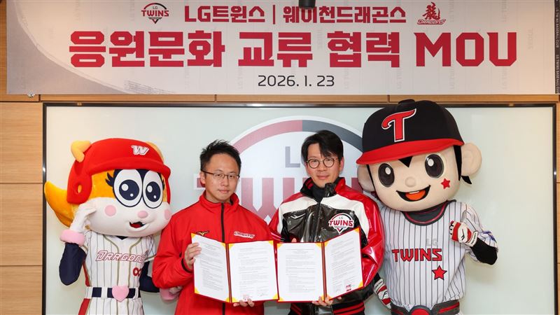 台灣新聞通訊社-中職／味全龍、LG TWINS正式合作　應援曲、啦啦隊交流！提升球迷體驗