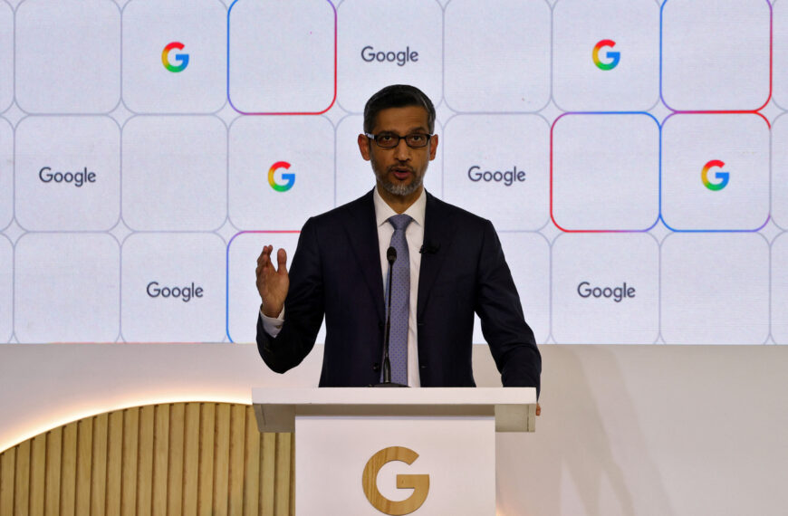 台灣新聞通訊社-Google將為其印度新AI中心鋪海纜 連新加坡南非澳洲