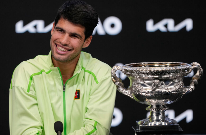 台灣新聞通訊社-澳網／22歲寫最年輕「全滿貫」紀錄 阿爾卡拉斯大滿貫7冠也是新猷