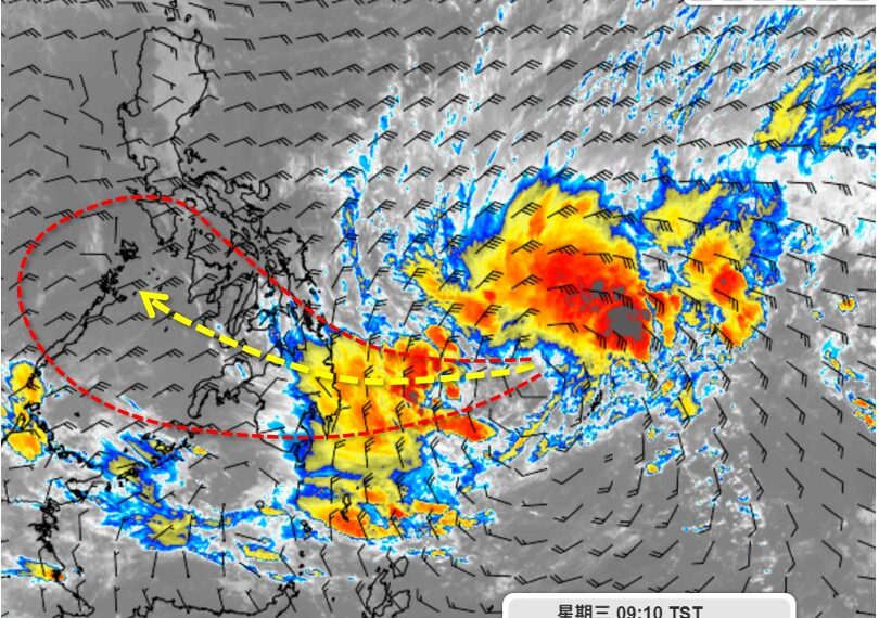 台灣新聞通訊社-準「西望洋」颱風最新路徑曝！熱帶洋面很熱鬧 吳聖宇指台灣1點幸運