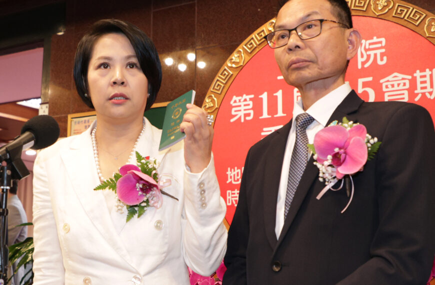 台灣新聞通訊社-質疑李貞秀學傅崐萁假離婚 陳培瑜：可製造法律漏洞