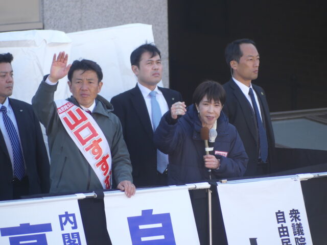 台灣新聞通訊社-赴埼玉助選「台灣女婿」山口晉 高市早苗所到之處掀旋風