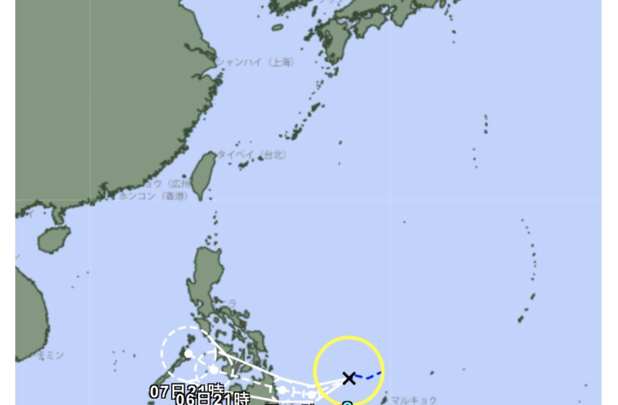 台灣新聞通訊社-今年第二號颱風「西洋望」形成 對台影響機率曝光