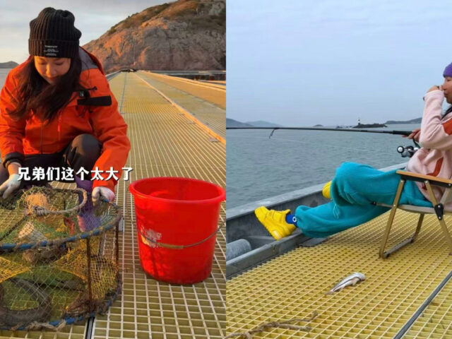 台灣新聞通訊社-北京女棄高薪工作跨2800公里「守島」 每天釣到手軟網友羨慕