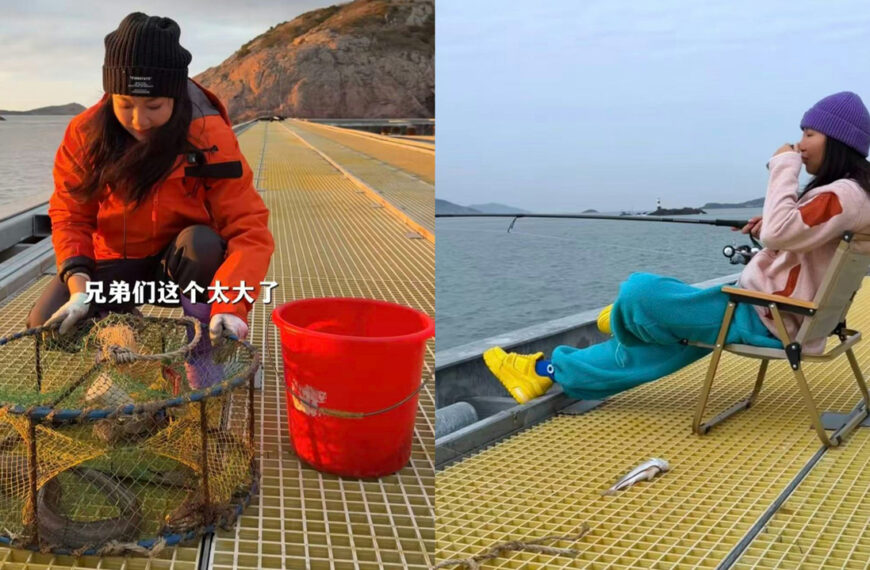 台灣新聞通訊社-北京女棄高薪工作跨2800公里「守島」 每天釣到手軟網友羨慕