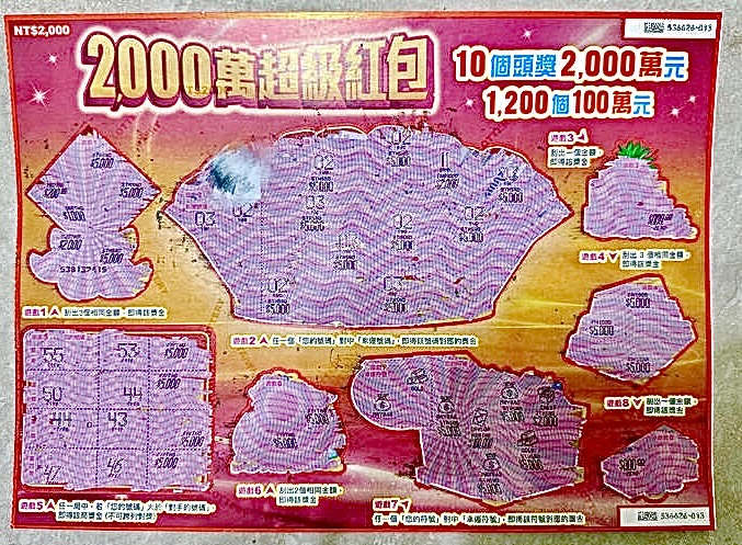 台灣新聞通訊社-黑貴賓招財！正妹刮中10萬竟「走人」 八德彩券行PO文急尋失主