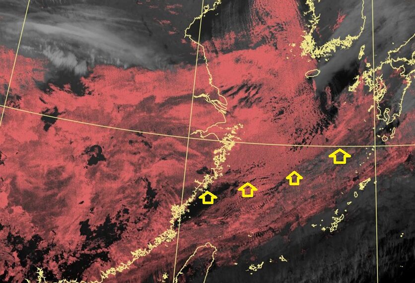 台灣新聞通訊社-極冷空氣前緣「雲街」即將抵達 鄭明典：氣溫會明顯降一波