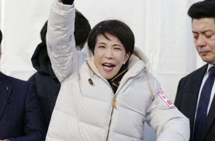 台灣新聞通訊社-高市早苗人氣爆棚！火車頭效應拉抬自民黨選情 選情分析曝光