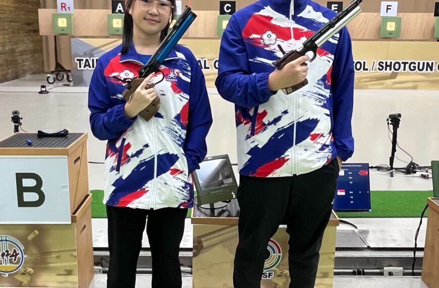 台灣新聞通訊社-射擊／手槍射擊亞錦賽 新星鄭晏晴個人摘銀、團體奪銅