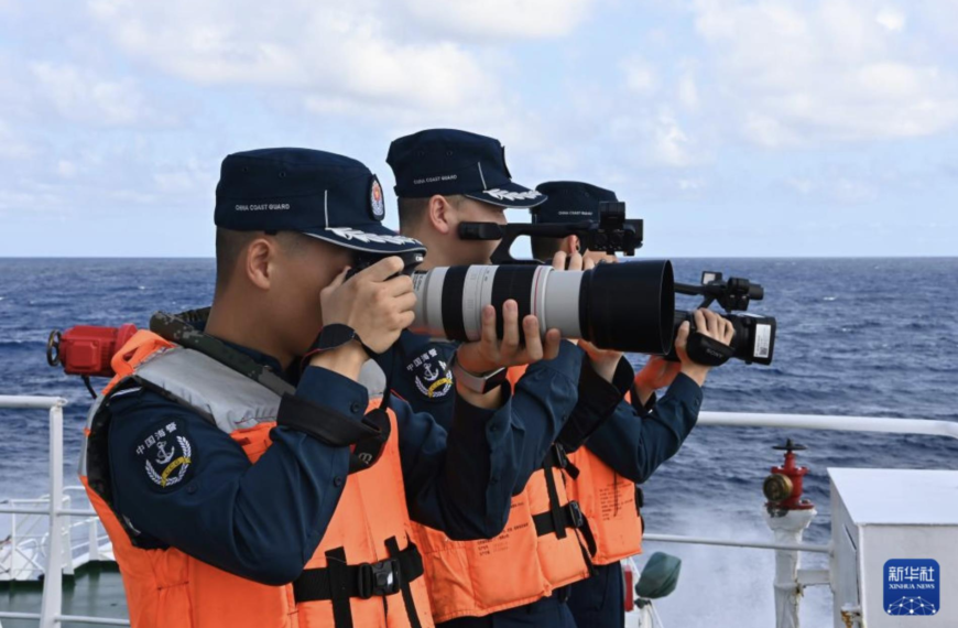 台灣新聞通訊社-解放軍南部戰區戰備警巡 批菲律賓巡航破壞地區和平