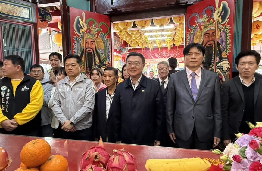 台灣新聞通訊社-卓榮泰力薦林國漳選縣長 與陳俊宇、陳金德組「宜蘭新鐵三角」