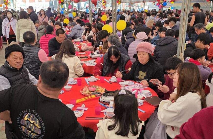 台灣新聞通訊社-澎湖娘家宴席開206桌！鄉親團圓敘舊 齊為陳光復集氣祈福