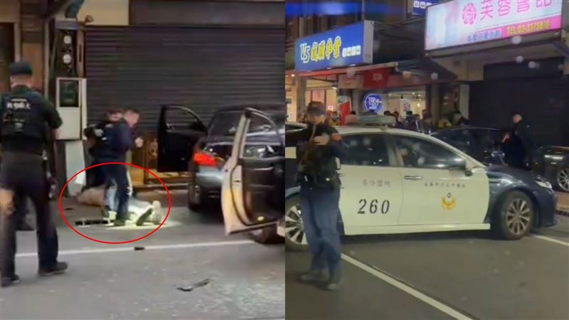 台灣新聞通訊社-快訊／桃園驚傳槍響！通緝犯著魔撞警…噴2把槍　現場慘狀曝