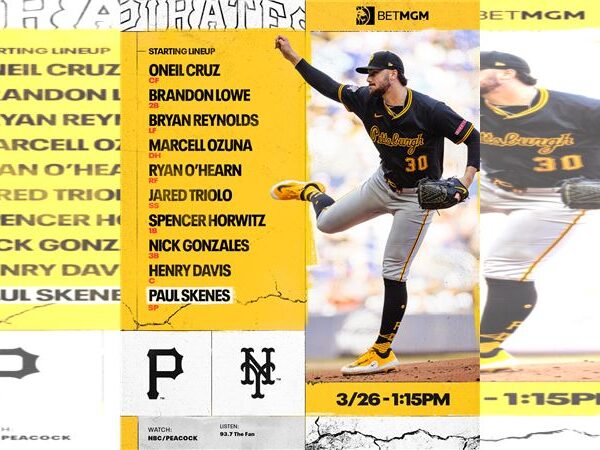 台灣新聞通訊社-MLB／上季1.97ERA奪賽揚獎　海盜王牌斯金斯開幕戰0.2局爆