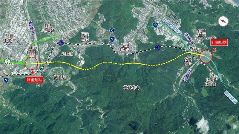 台灣新聞通訊社-蘇澳不再塞?國5直通蘇花改 121年通車「縮時15分鐘」