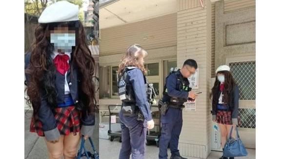 台灣新聞通訊社-穿超短裙扮「JK辣妹」闖大學女宿！台中43歲大叔被抓包…妖豔身影曝光